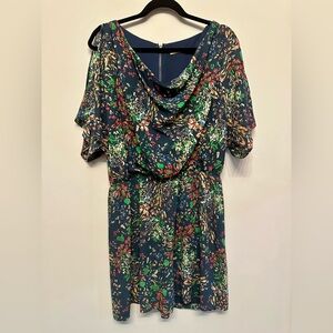 Alice + Olivia Multicolor Floral Midi Dress Small